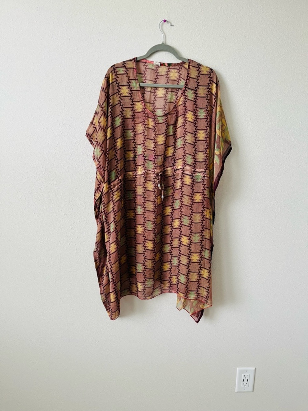 7 Islands Women’s Cover-Up One Size Multicolor Sheer Top